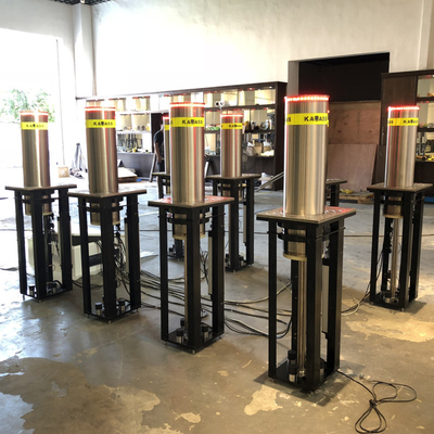 Stainless Steel 304 Factory Price Security Automatic Electric Rising Retractable Hydraulic Bollard For Access Control